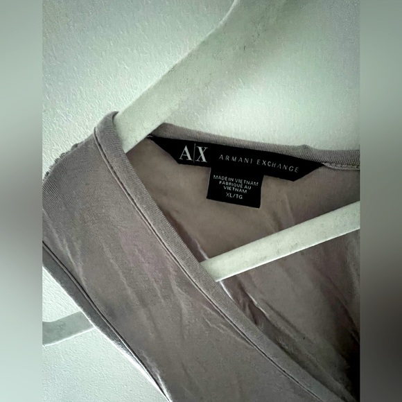 ARMANI EXCHANGE Light Purple Gray Sleeveless CrossBack Top XL - Picture 2 of 5